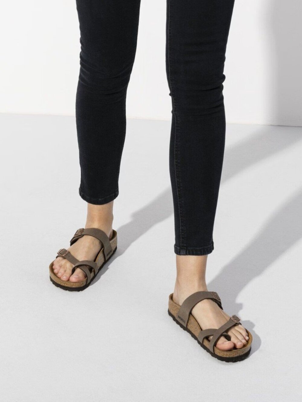 Birkenstock Mayari Birkibuc Sandals in Mocha